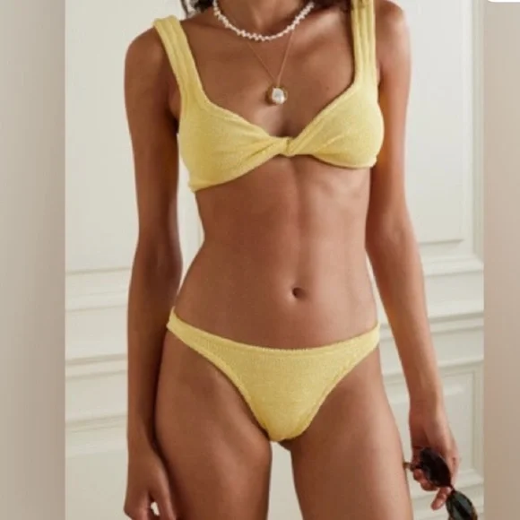 Hunza G Juno Bikini (OneSize) Yellow, Excellent Condition! - Picture 2 of 15